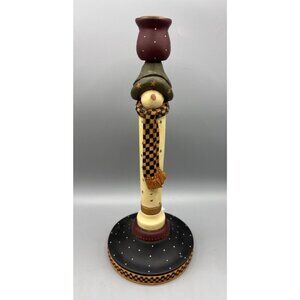 Williraye Studio Snowman Candle Stick Holder  Christmas Winter Decor